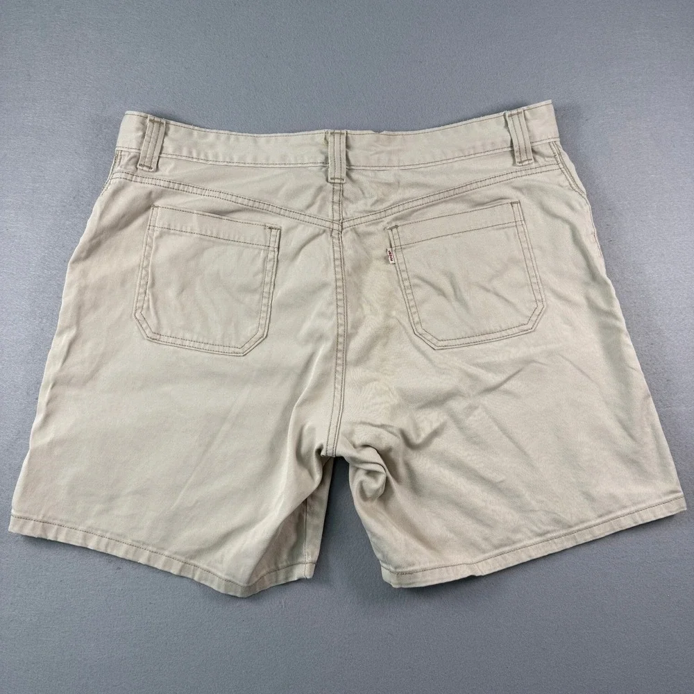 Levi's 550 Chino Shorts Mens 18 Khaki Beige‎ Relaxed Fit Twill Cotton Stretch
